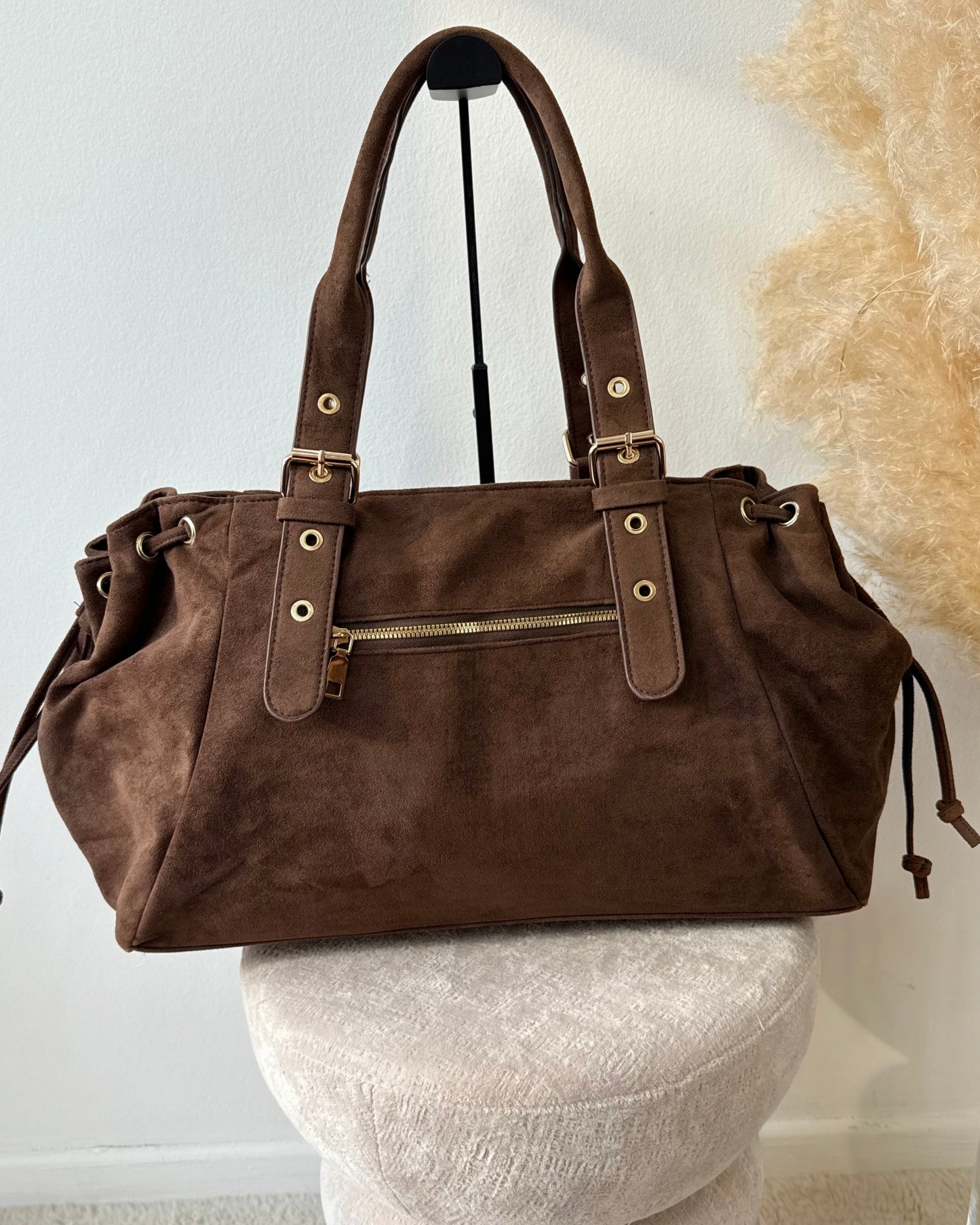 Sac Victoria XL suédine choco