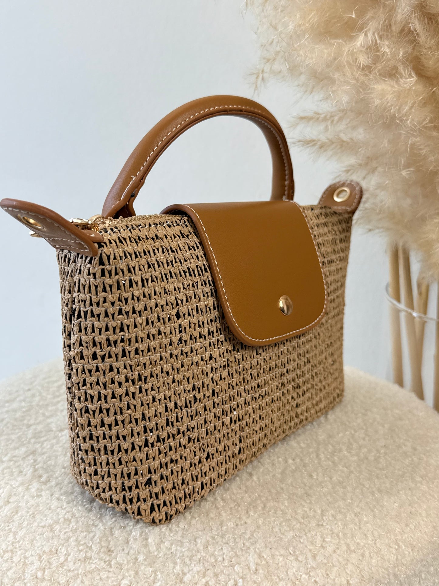 Sac Valentina camel/noir