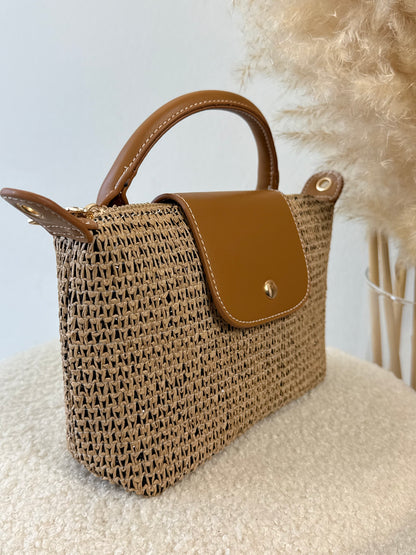 Sac Valentina camel/noir